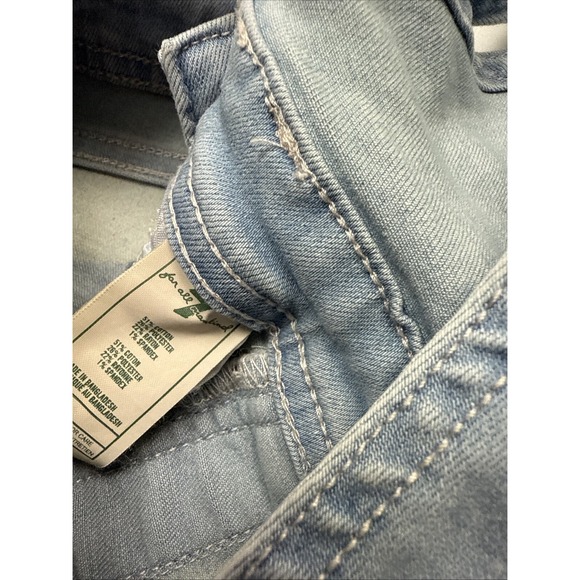 Seven 7 for All Mankind Baby Girls Size 12M Overall Denim Bib Dress Ombré Blue - Picture 7 of 10